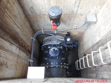 配水槽制水弁電動化